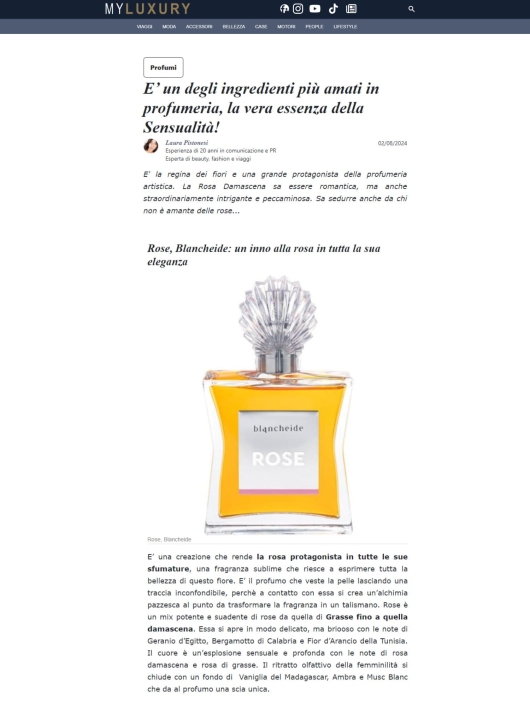 Blancheide su My Luxury 2 Agosto 2024